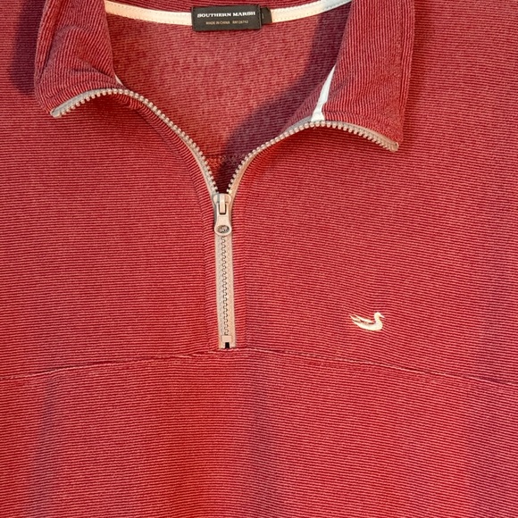 Southern Marsh 1/4 Zip Outerwear Pullover Large Rust Pockets - Picture 3 of 6